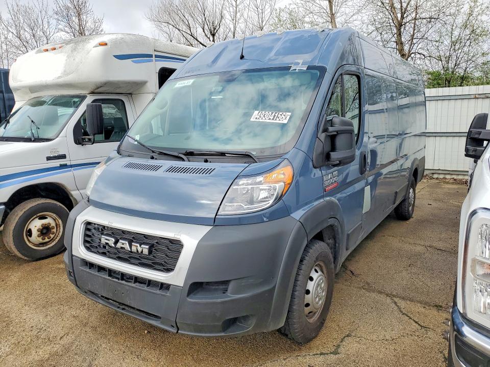 2021 Ram Promaster 3500 მანქანა იყიდება აუქციონზე, vin: 3C6FRVJG8ME501201, აუქციონის ნომერი: 49304156