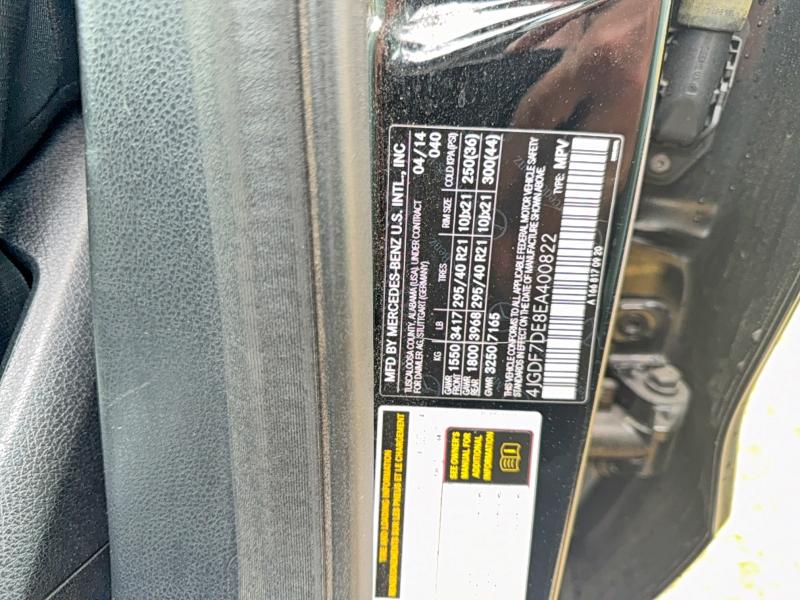 Продажа на аукционе авто 2014 Mercedes-benz Gl, vin: 4JGDF7DE8EA400822, номер лота: 50852316