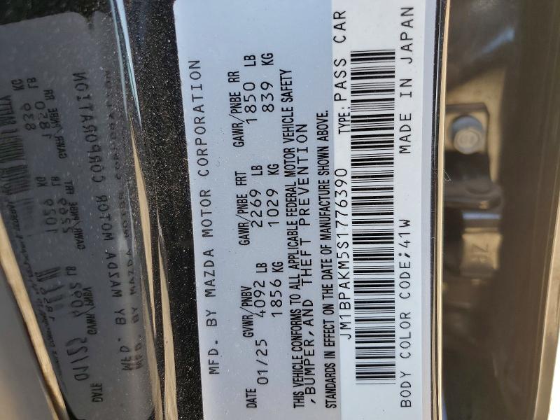 Продажа на аукционе авто 2025 Mazda 3, vin: JM1BPAKM5S1776390, номер лота: 50511246