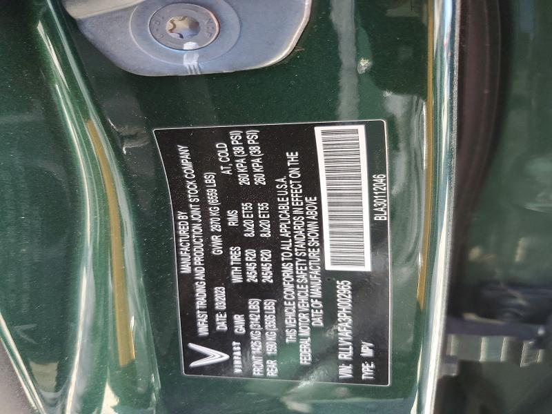Продажа на аукционе авто 2023 Vinfast Trading And Production Vf 8, vin: RLLV1AFA3PH002965, номер лота: 48676246