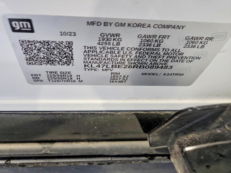 Aukcja sprzedaży 2024 Buick Envista, vin: KL47LBE26RB089483, numer aukcji: 51100566