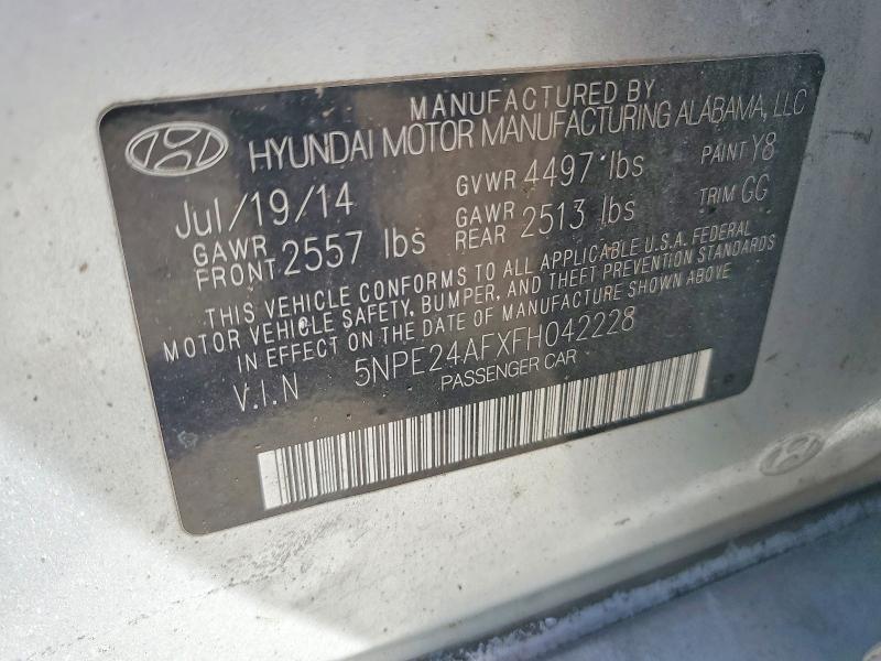 Продажа на аукционе авто 2015 Hyundai Sonata, vin: 5NPE24AFXFH042228, номер лота: 50530586