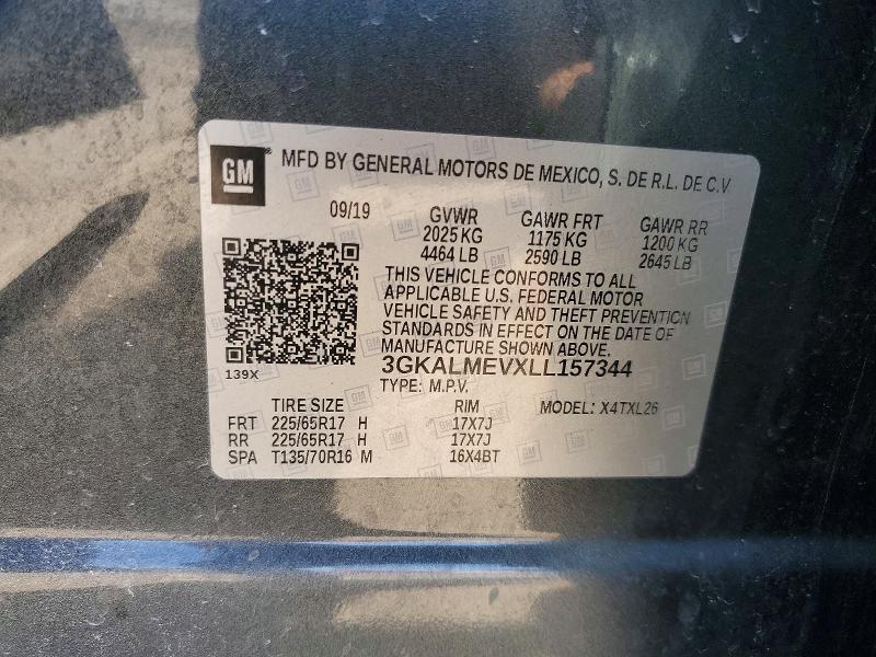 Aukcja sprzedaży 2020 Gmc Terrain, vin: 3GKALMEVXLL157344, numer aukcji: 49390556