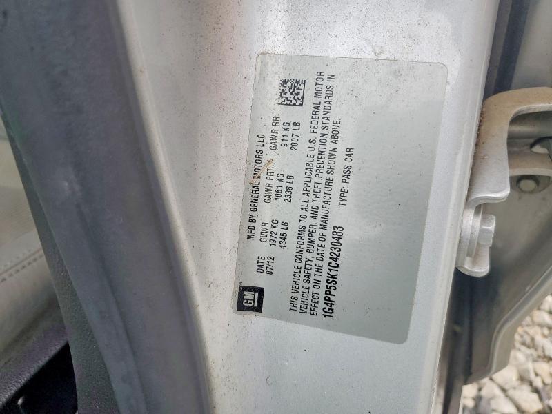 Продажа на аукционе авто 2012 Buick Verano, vin: 1G4PP5SK1C4230483, номер лота: 46779776