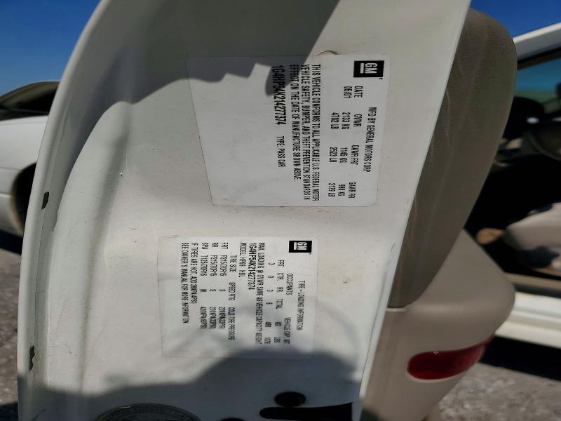 2001 Buick Lesabre მანქანა იყიდება აუქციონზე, vin: 1G4HP54K214277374, აუქციონის ნომერი: 49231746