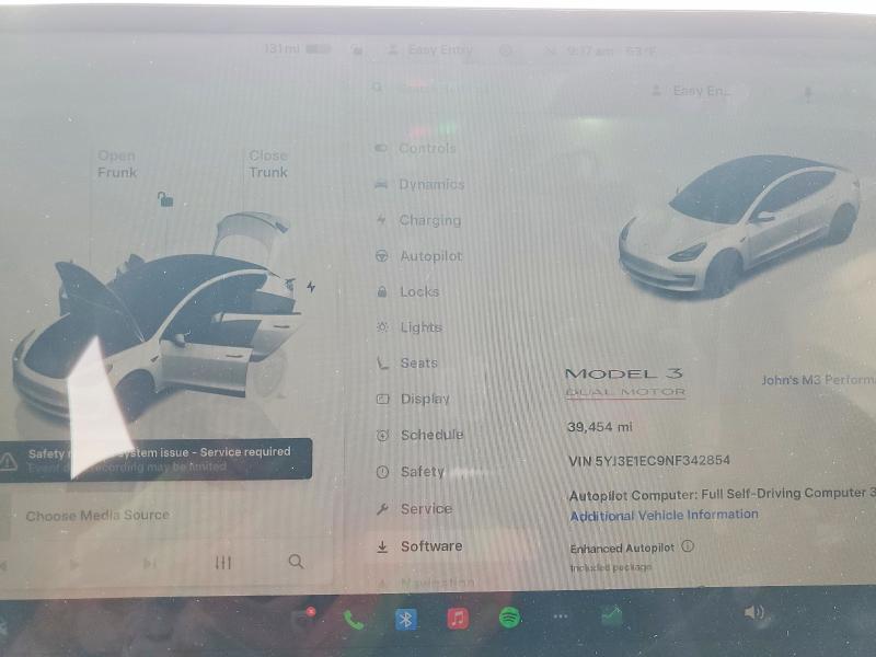 Aukcja sprzedaży 2022 Tesla Model 3, vin: 5YJ3E1EC9NF342854, numer aukcji: 50522576