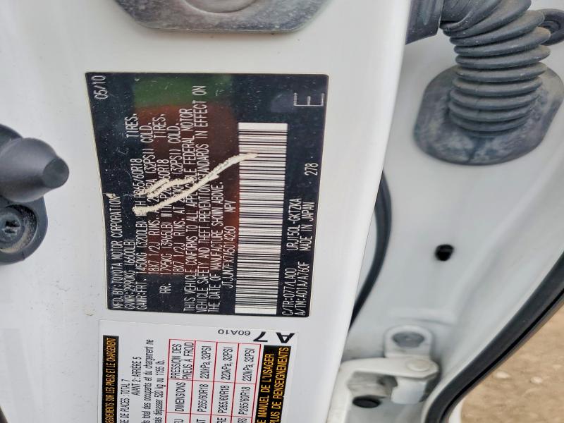 Aukcja sprzedaży 2010 Lexus Gx, vin: JTJJM7FX7A5014260, numer aukcji: 51698696