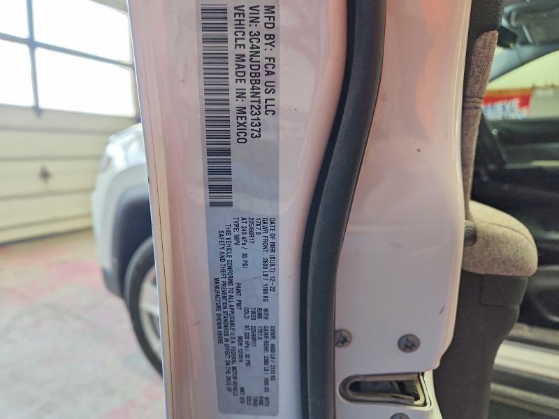 49823806 :رقم المزاد ، 3C4NJDBB4NT231373 vin ، 2022 Jeep Compass مزاد بيع