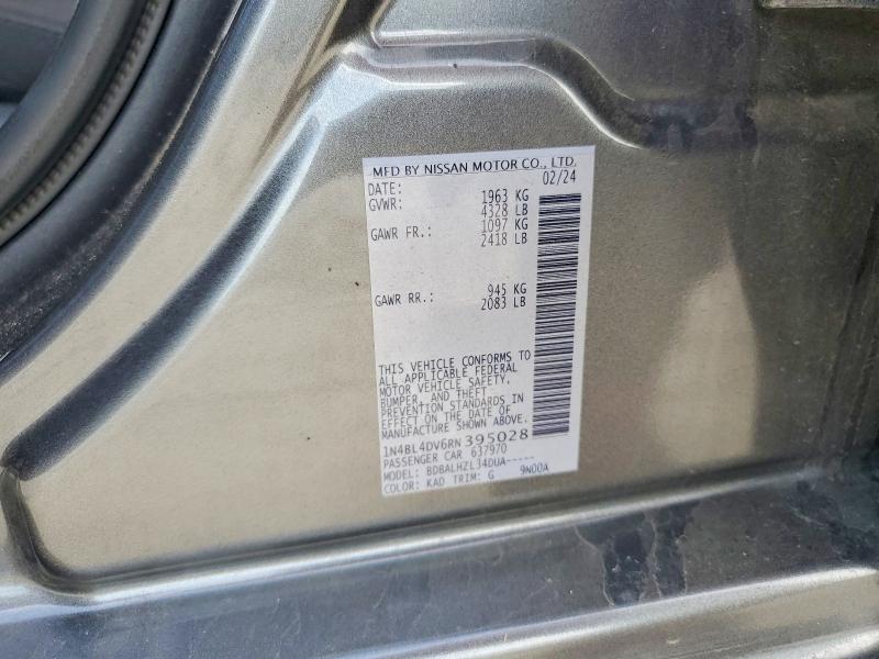 Aukcja sprzedaży 2024 Nissan Altima, vin: 1N4BL4DV6RN395028, numer aukcji: 52029396