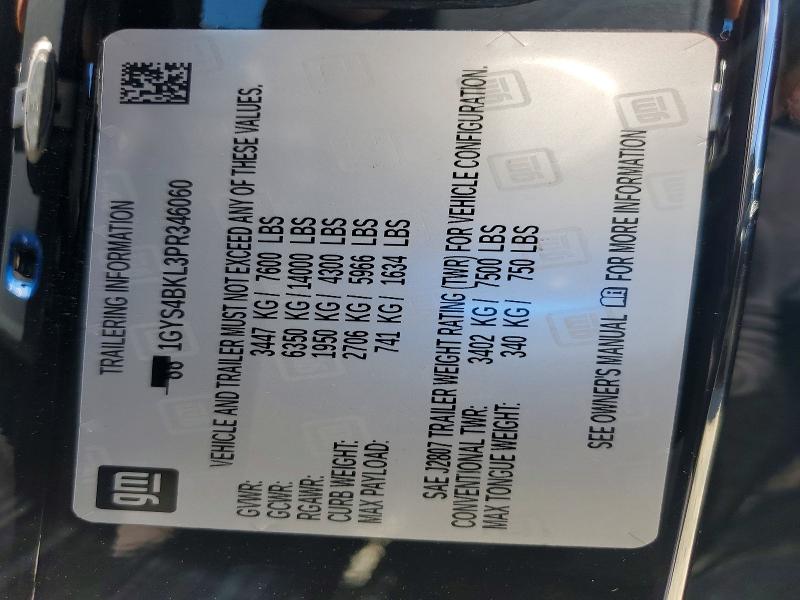 Продажа на аукционе авто 2023 Cadillac Escalade, vin: 1GYS4BKL3PR346060, номер лота: 48533036