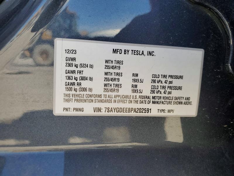 Aukcja sprzedaży 2023 Tesla Model Y, vin: 7SAYGDEE8PA202591, numer aukcji: 51326626