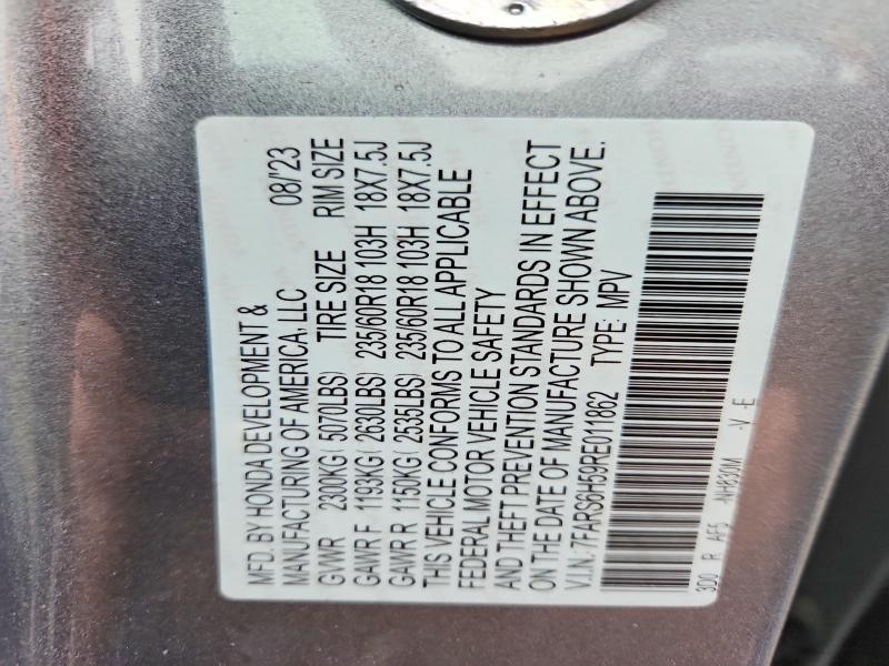 48652776 :رقم المزاد ، 7FARS6H59RE011862 vin ، 2024 Honda Cr-v مزاد بيع