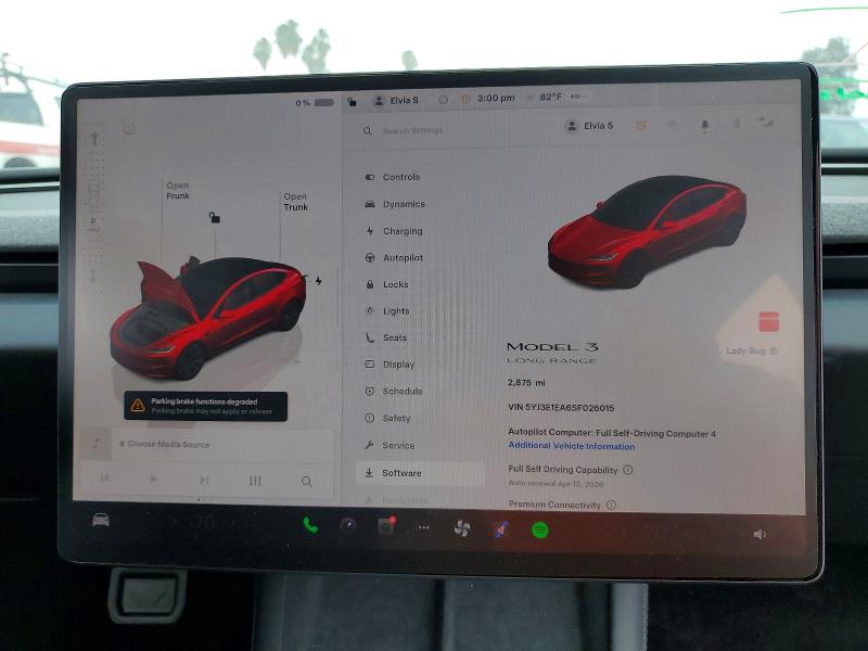 Продажа на аукционе авто 2025 Tesla Model 3, vin: 5YJ3E1EA6SF026015, номер лота: 49022796