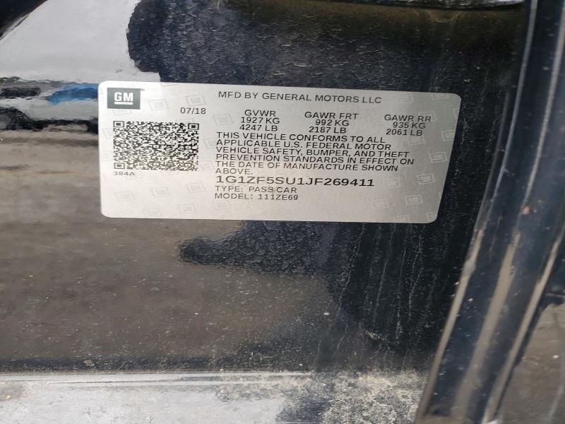 Продаж на аукціоні авто 2018 Chevrolet Malibu, vin: 1G1ZF5SU1JF269411, номер лоту: 51484636