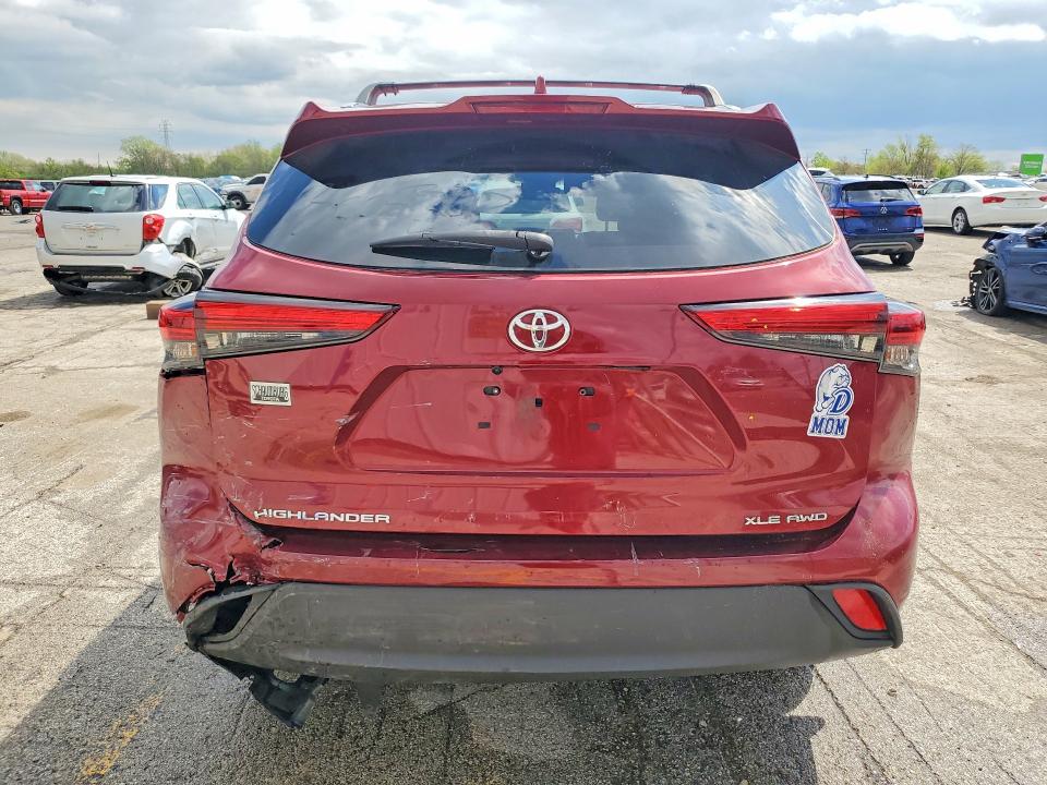 2021 Toyota Highlander მანქანა იყიდება აუქციონზე, vin: 5TDHZRBHXMS078627, აუქციონის ნომერი: 51476806