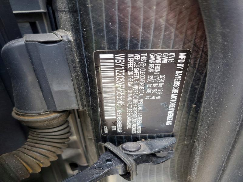Продажа на аукционе авто 2015 Bmw I3, vin: WBY1Z2C5XFV555545, номер лота: 48517666