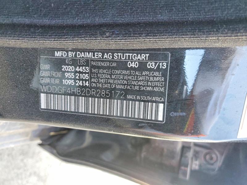 2013 Mercedes-benz C მანქანა იყიდება აუქციონზე, vin: WDDGF4HB2DR285172, აუქციონის ნომერი: 49049386