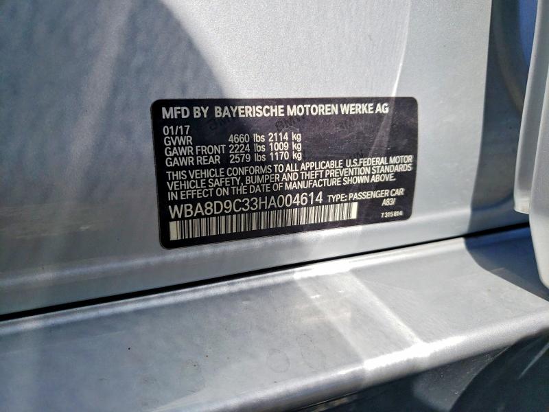 Продаж на аукціоні авто 2017 Bmw 330, vin: WBA8D9C33HA004614, номер лоту: 48612496