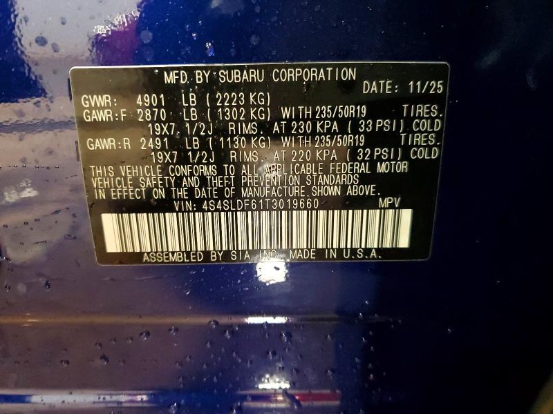 Продажа на аукционе авто 2026 Subaru Forester, vin: 4S4SLDF61T3019660, номер лота: 49447206