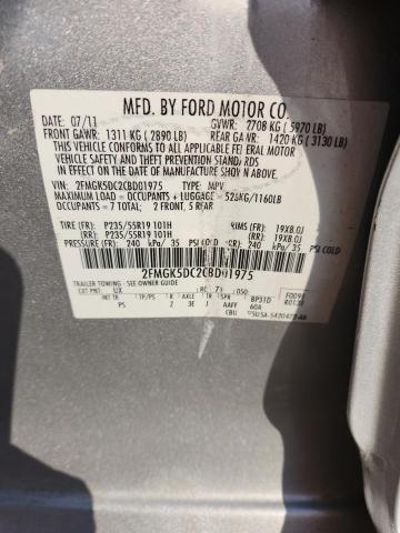 Продаж на аукціоні авто 2012 Ford Flex, vin: 2FMGK5DC2CBD01975, номер лоту: 51011986