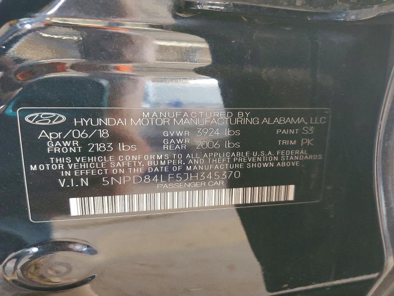 Aukcja sprzedaży 2018 Hyundai Elantra, vin: 5NPD84LF5JH345370, numer aukcji: 51033606