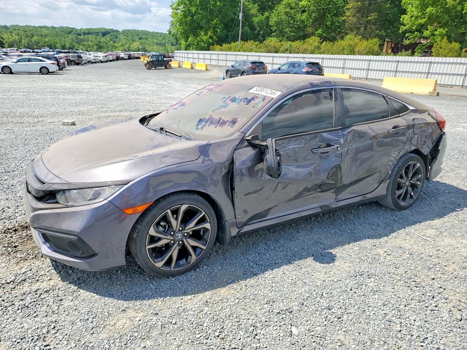 2019 Honda Civic მანქანა იყიდება აუქციონზე, vin: 2HGFC2F83KH513947, აუქციონის ნომერი: 50861256