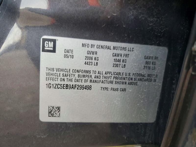 Aukcja sprzedaży 2010 Chevrolet Malibu, vin: 1G1ZC5EB9AF299498, numer aukcji: 51800986