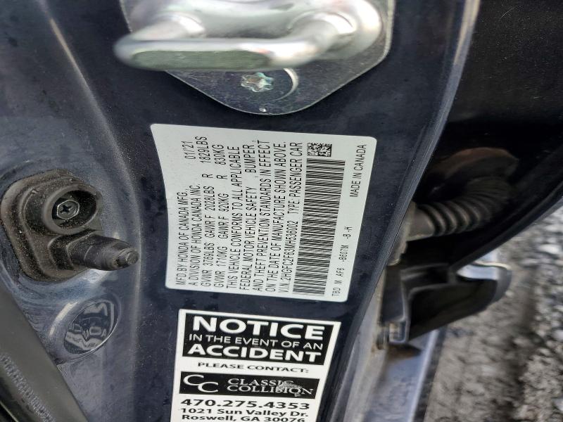 51348146 :رقم المزاد ، 2HGFC2F63MH536002 vin ، 2021 Honda Civic مزاد بيع