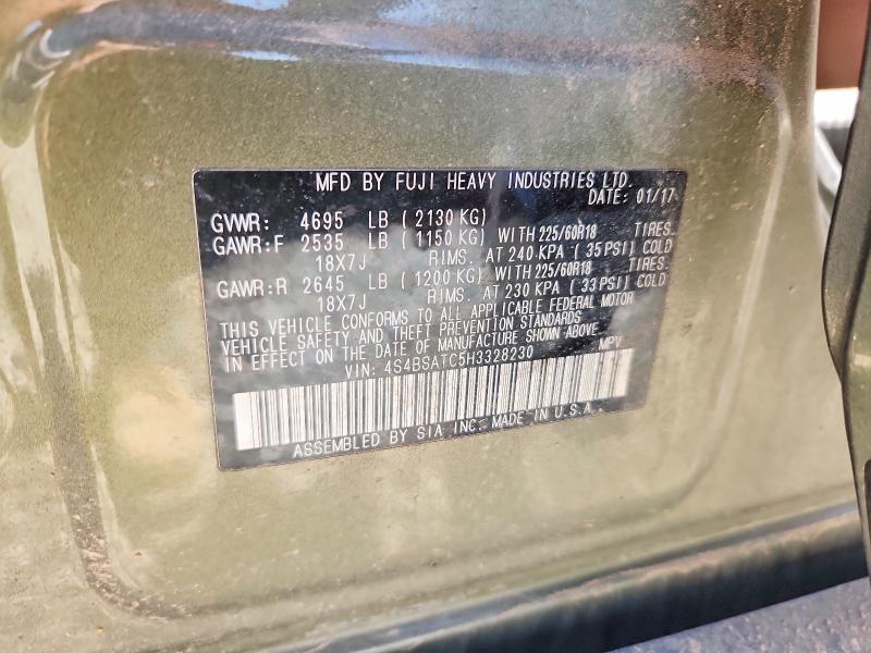 Aukcja sprzedaży 2017 Subaru Outback, vin: 4S4BSATC5H3328230, numer aukcji: 49974246