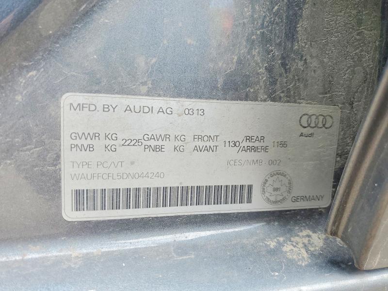 Продажа на аукционе авто 2013 Audi A4, vin: WAUFFCFL5DN044240, номер лота: 51641206