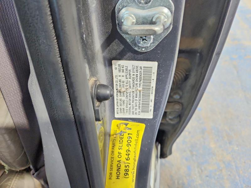 2012 Honda Civic მანქანა იყიდება აუქციონზე, vin: JHMFB4F36CS005885, აუქციონის ნომერი: 51966916