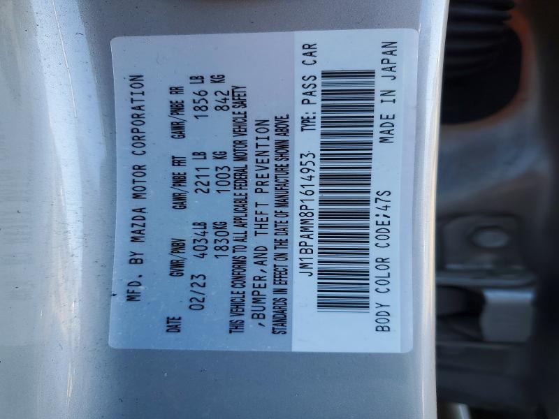 Aukcja sprzedaży 2023 Mazda 3, vin: JM1BPAMM8P1614953, numer aukcji: 48318196