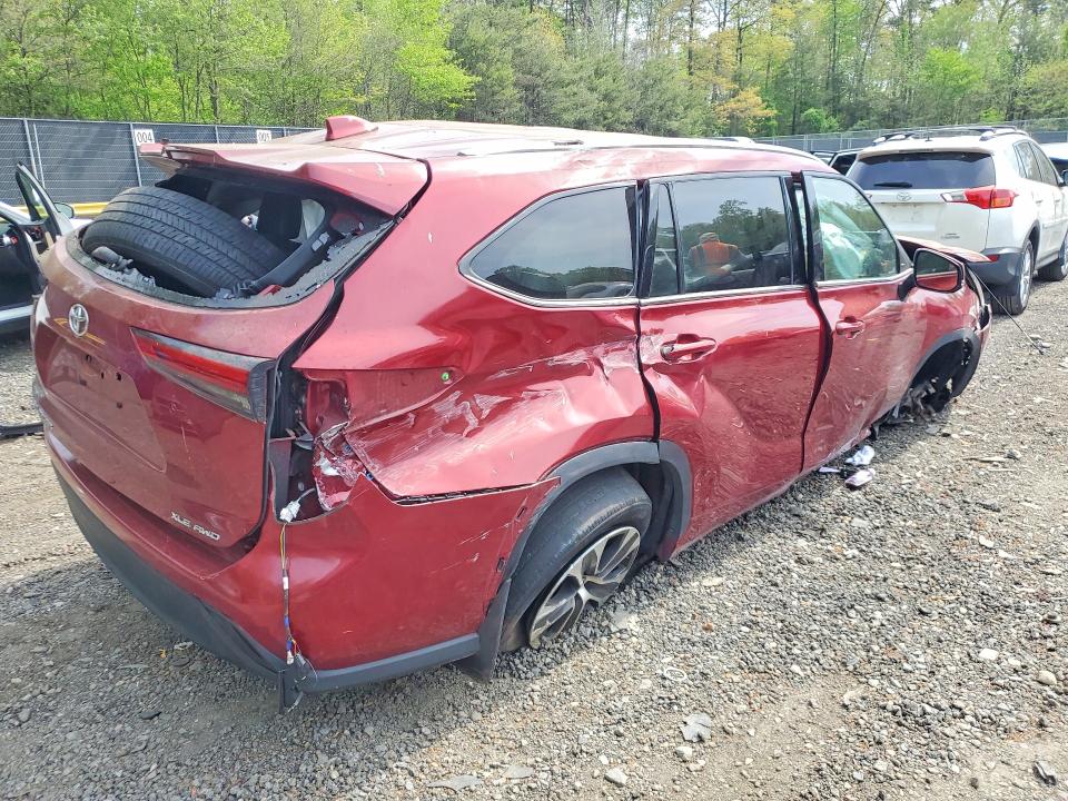 2021 Toyota Highlander მანქანა იყიდება აუქციონზე, vin: 5TDHZRBH2MS535396, აუქციონის ნომერი: 49517396