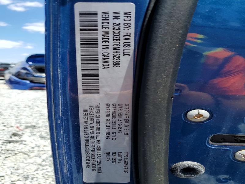 50309336 :رقم المزاد ، 2C3CDZBT6MH623898 vin ، 2021 Dodge Challenger مزاد بيع