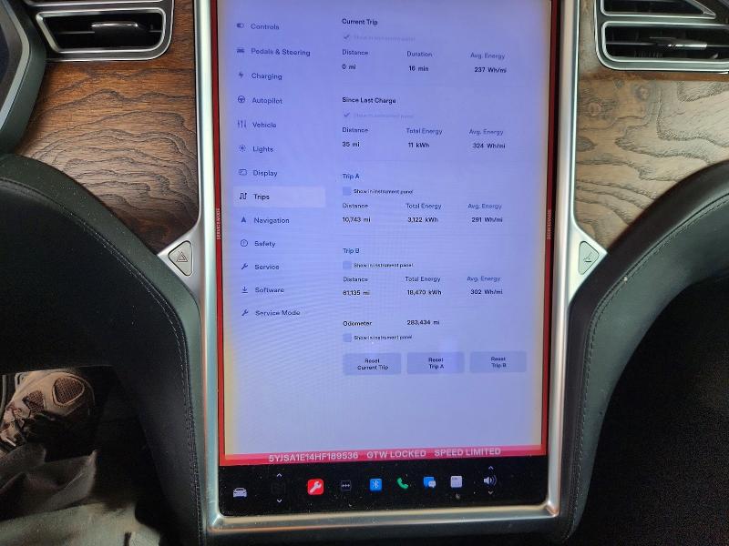 48472876 :رقم المزاد ، 5YJSA1E14HF189536 vin ، 2017 Tesla Model S مزاد بيع