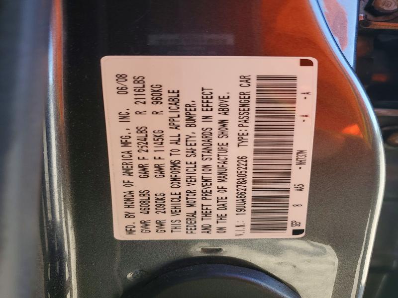 Продажа на аукционе авто 2008 Acura Tl, vin: 19UUA66278A052226, номер лота: 50716566