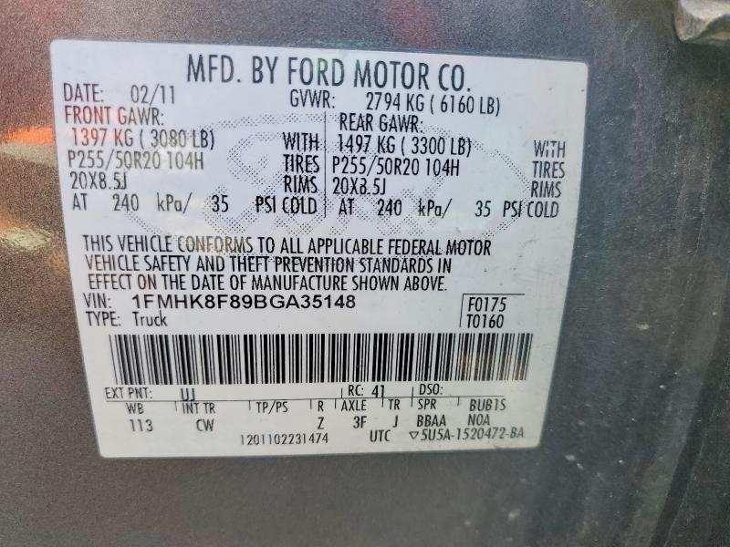 Продаж на аукціоні авто 2011 Ford Explorer, vin: 1FMHK8F89BGA35148, номер лоту: 48548416