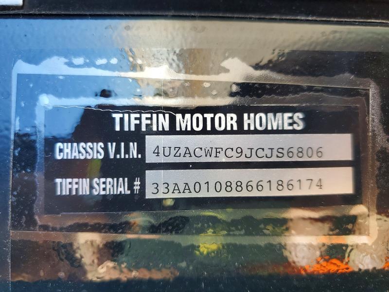 Продаж на аукціоні авто 2018 Freightliner Chassis Xc, vin: 4UZACWFC9JCJS6806, номер лоту: 49060816