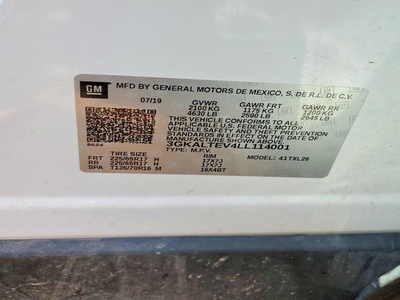 Продаж на аукціоні авто 2020 Gmc Terrain, vin: 3GKALTEV4LL114001, номер лоту: 51904656