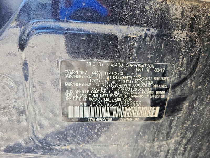 Aukcja sprzedaży 2018 Subaru Forester, vin: JF2SJAGC2JH462656, numer aukcji: 49137116