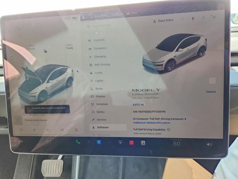 Продаж на аукціоні авто 2026 Tesla Model Y, vin: 7SAYGDEE7TF339745, номер лоту: 50946456