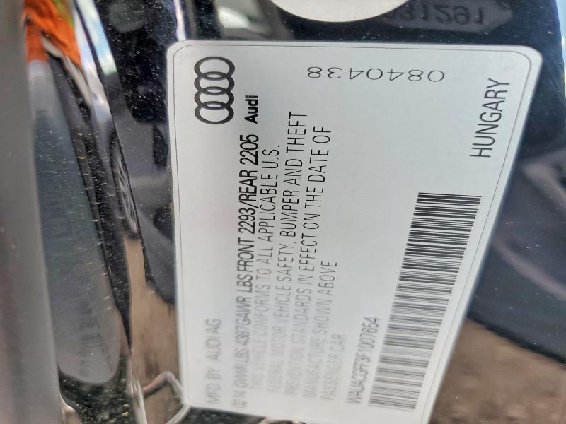 Продаж на аукціоні авто 2015 Audi A3, vin: WAUACGFF3F1007654, номер лоту: 50047196