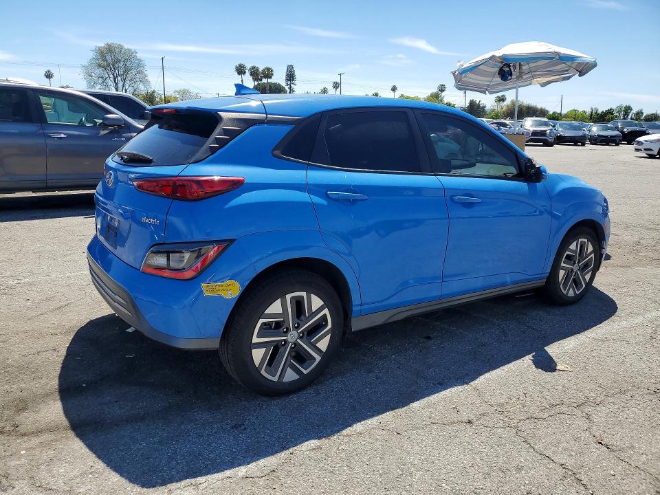 2022 Hyundai Kona მანქანა იყიდება აუქციონზე, vin: KM8K33AG0NU140011, აუქციონის ნომერი: 50266016