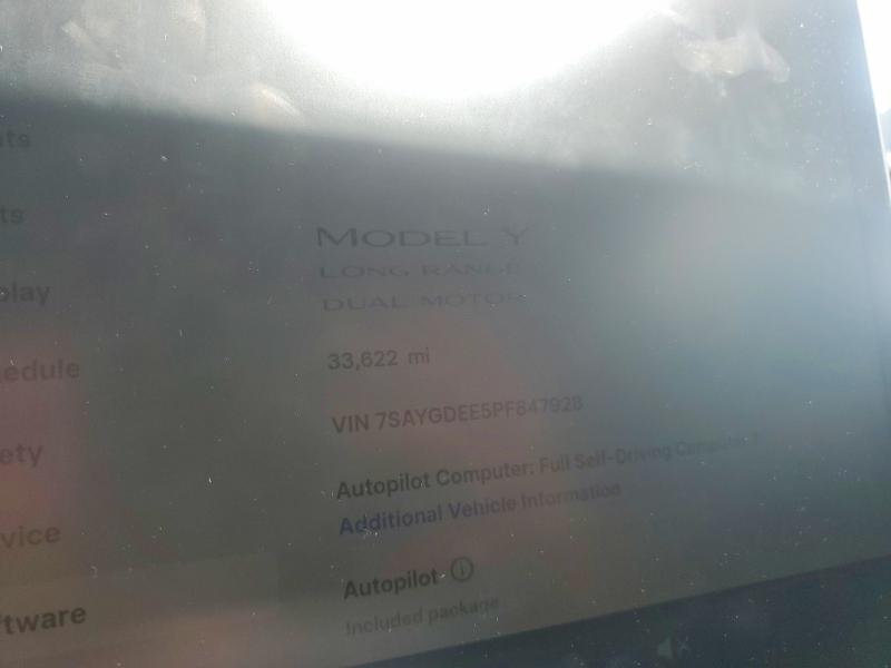 Продажа на аукционе авто 2023 Tesla Model Y, vin: 7SAYGDEE5PF847928, номер лота: 51061266