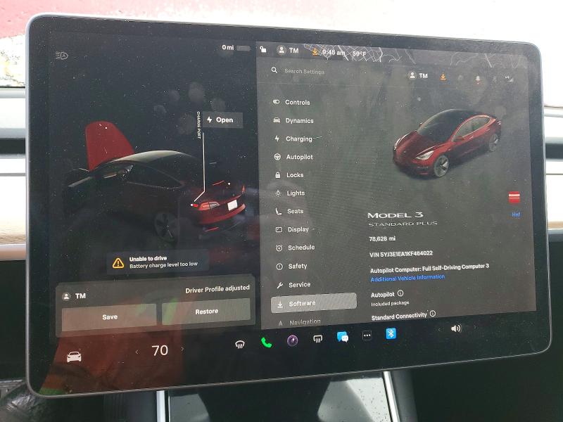 Продажа на аукционе авто 2019 Tesla Model 3, vin: 5YJ3E1EA1KF464022, номер лота: 50447246