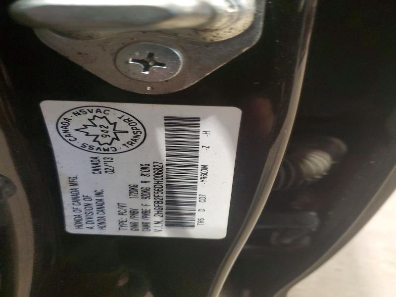 50873246 :رقم المزاد ، 2HGFB2F56DH006827 vin ، 2013 Honda Civic مزاد بيع