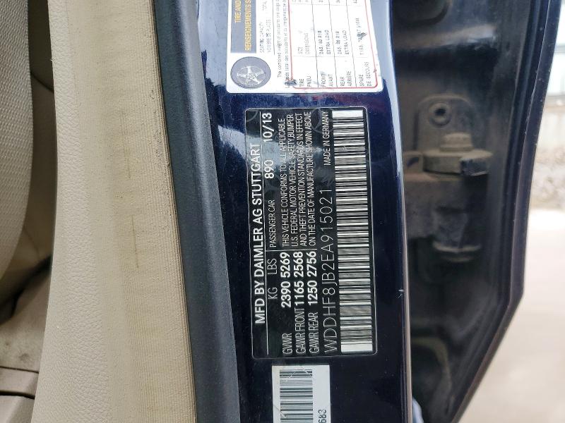 48600366 :رقم المزاد ، WDDHF8JB2EA915021 vin ، 2014 Mercedes-benz E مزاد بيع