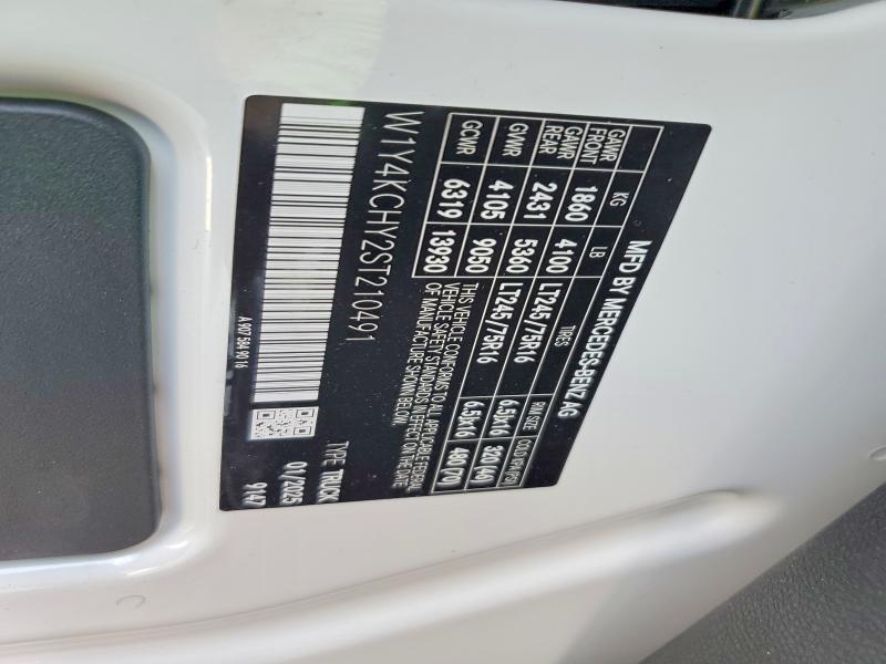 Продаж на аукціоні авто 2025 Mercedes Benz Sprinter, vin: W1Y4KCHY2ST210491, номер лоту: 51375046