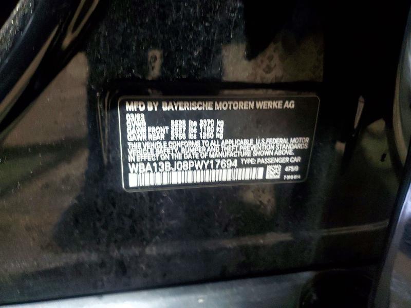 49439926 :رقم المزاد ، WBA13BJ08PWY17694 vin ، 2023 Bmw 530 مزاد بيع