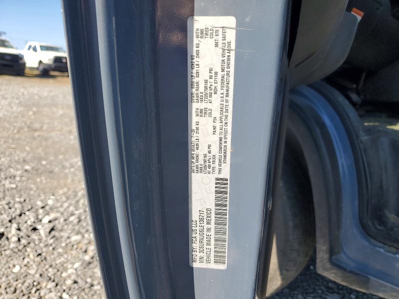 2020 Ram Promaster 3500 მანქანა იყიდება აუქციონზე, vin: 3C6URVJG6LE136717, აუქციონის ნომერი: 48238016